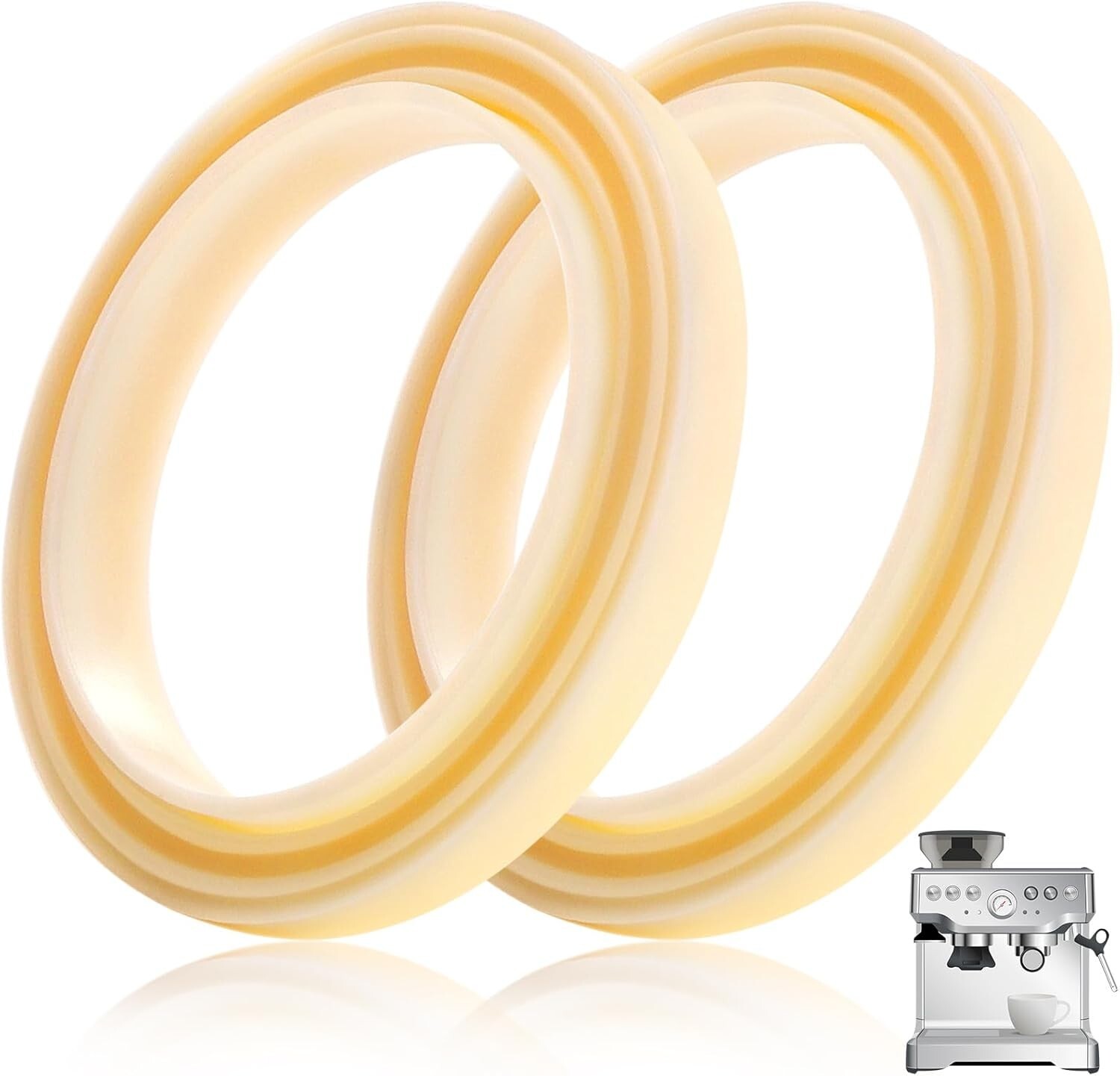 54Mm Silicone Steam Ring, 2Pcs Silicone Gasket Breville Acce