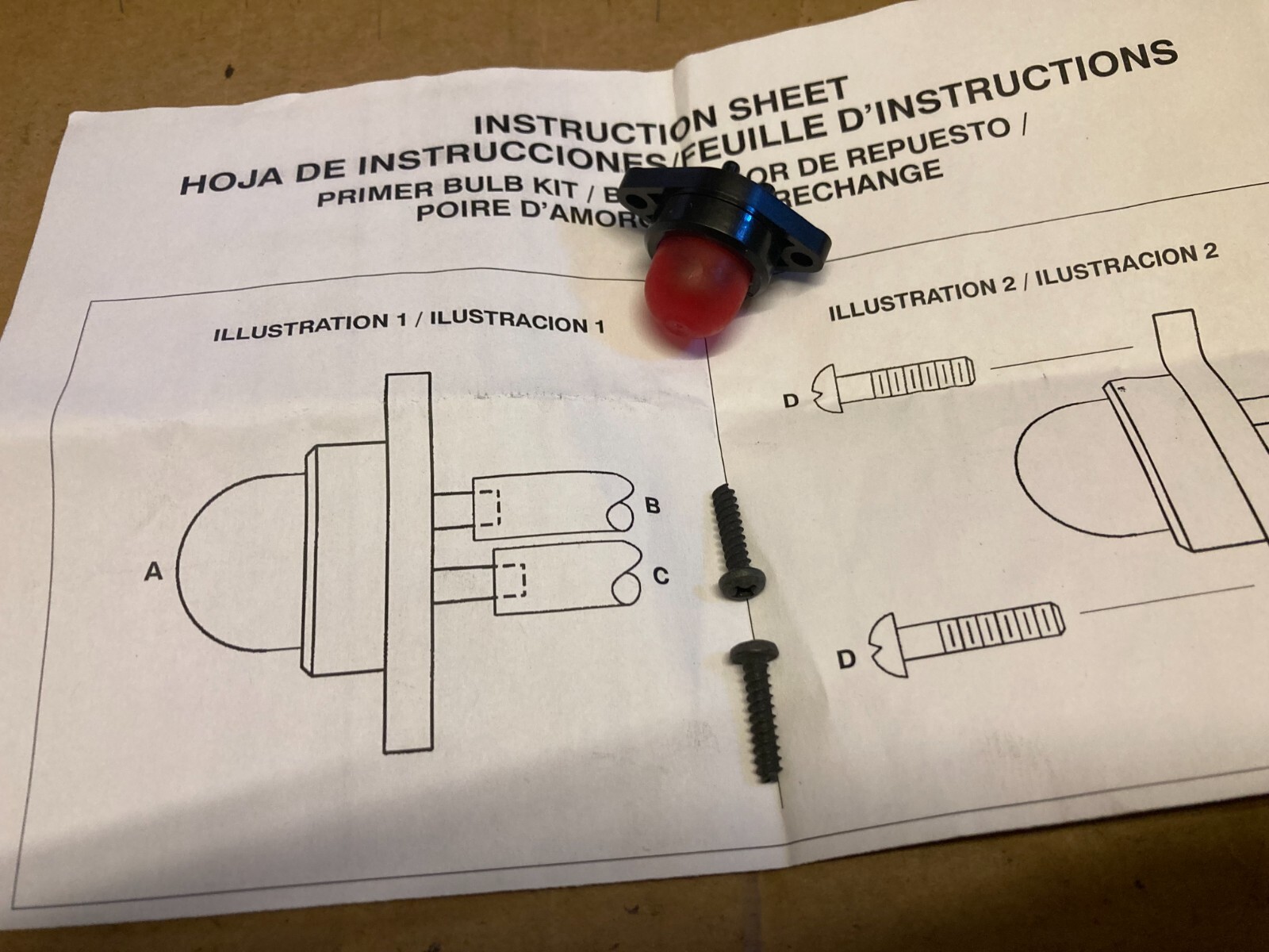 Original Flymo Primer Bulb Kit Pt No. 530071835/9 eBay