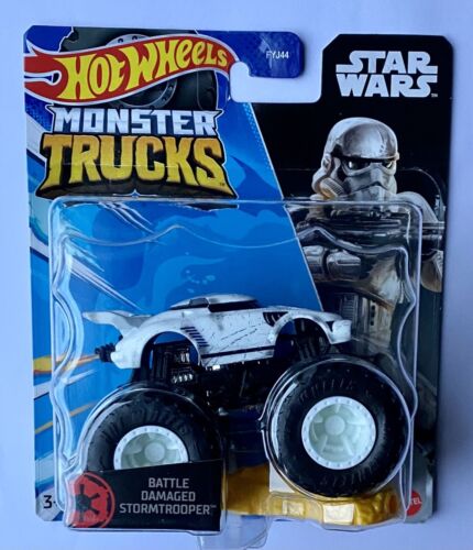 Hot Wheels Monster Trucks  BATTLE DAMAGED STORMTROOPER STAR WARS  Very Rare !! - Picture 1 of 1