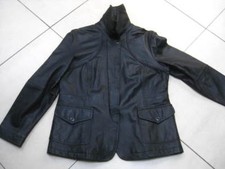 M&s Leather Jacket Autograph 10 8 Biker Black Coat Safari Military Ladies Real