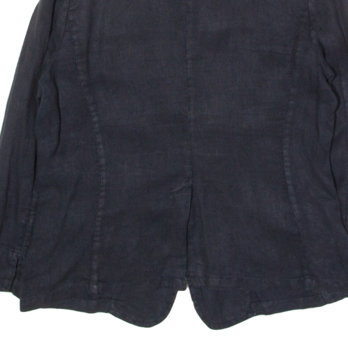 MAX MARA WEEKEND Womens Blazer Jacket Blue Linen UK 14 - Picture 6 of 6