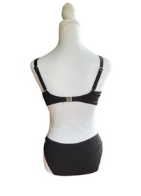Lise Charmel 2 Piece Bikini Set Black White Brown Detail Women&rsquo;s Bottom M Top 34