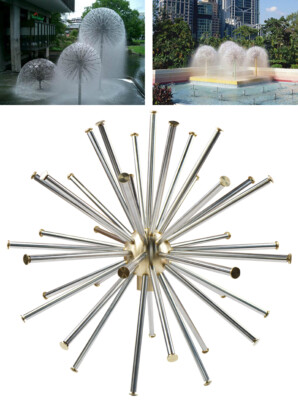  φ16.5  Dandelion Ball Fountain 30 Nozzles Brass & Stainless Outdoor Fountains