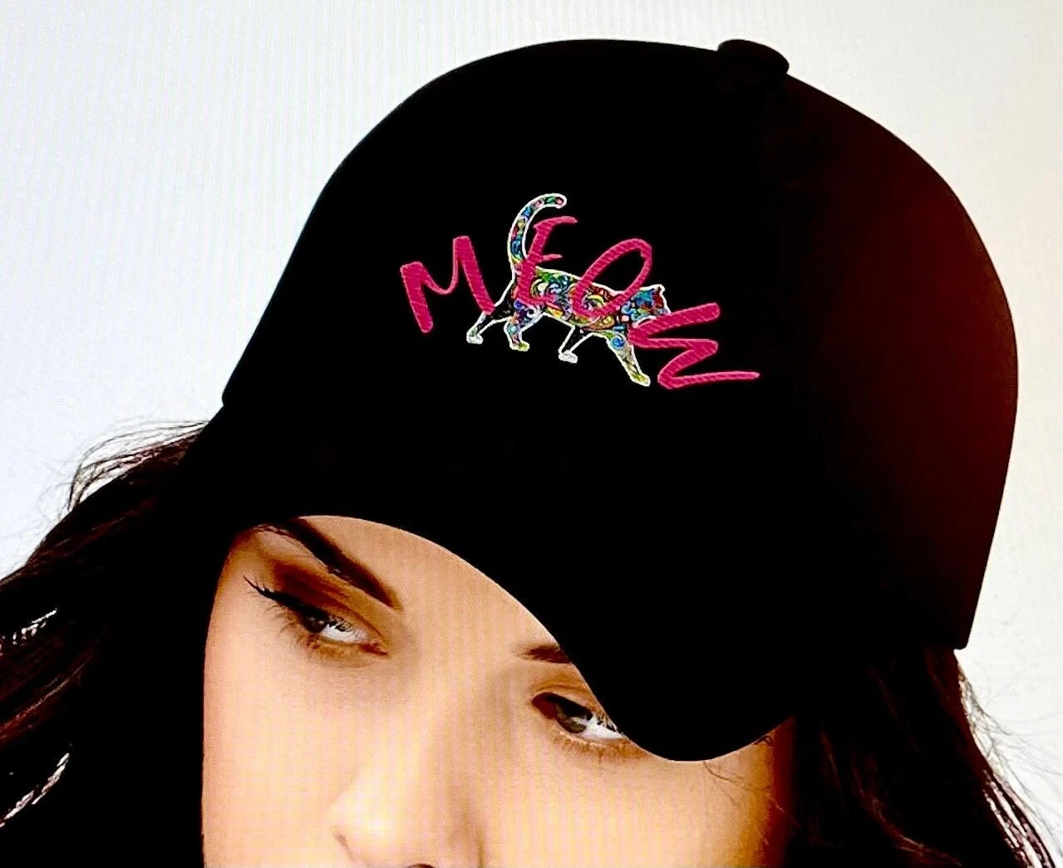 I LOVE CATS, MEOW, cat, cats, classic cotton, adjustable, baseball hat, NEW  | eBay