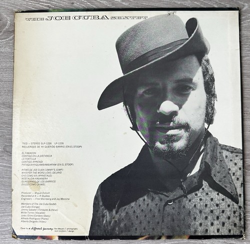 The Joe Cuba Sextet - Recuerdos De Mi Querido Barrio (SLP-1226) Vinyl Record - Picture 2 of 7