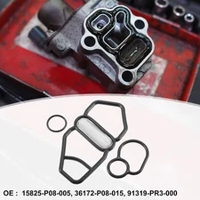 VTEC Solenoid Gasket Spool Valve Filter Set Fit for Honda Civic Del Sol Black