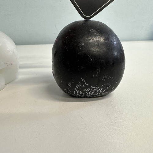 Decorative skull candles white and black Small unscented (Marks/dents) 2" Tall - Picture 5 of 17