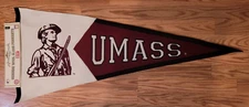 Massachusetts UMass Minuteman Winning Streak Wool Blend Pennant 17" x 40"