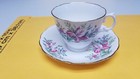 Colclough #30 White Bone Chine Tea Cup & Saucer — photo 1