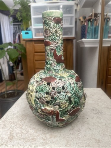 qing dynasty porcelain Mallet Vase - Picture 4 of 7