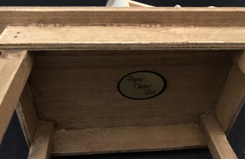 Byers Choice 2010 Santa's Wooden Workshop Toy Table 11" Tall Hard To Find~READ~ - Picture 9 of 9