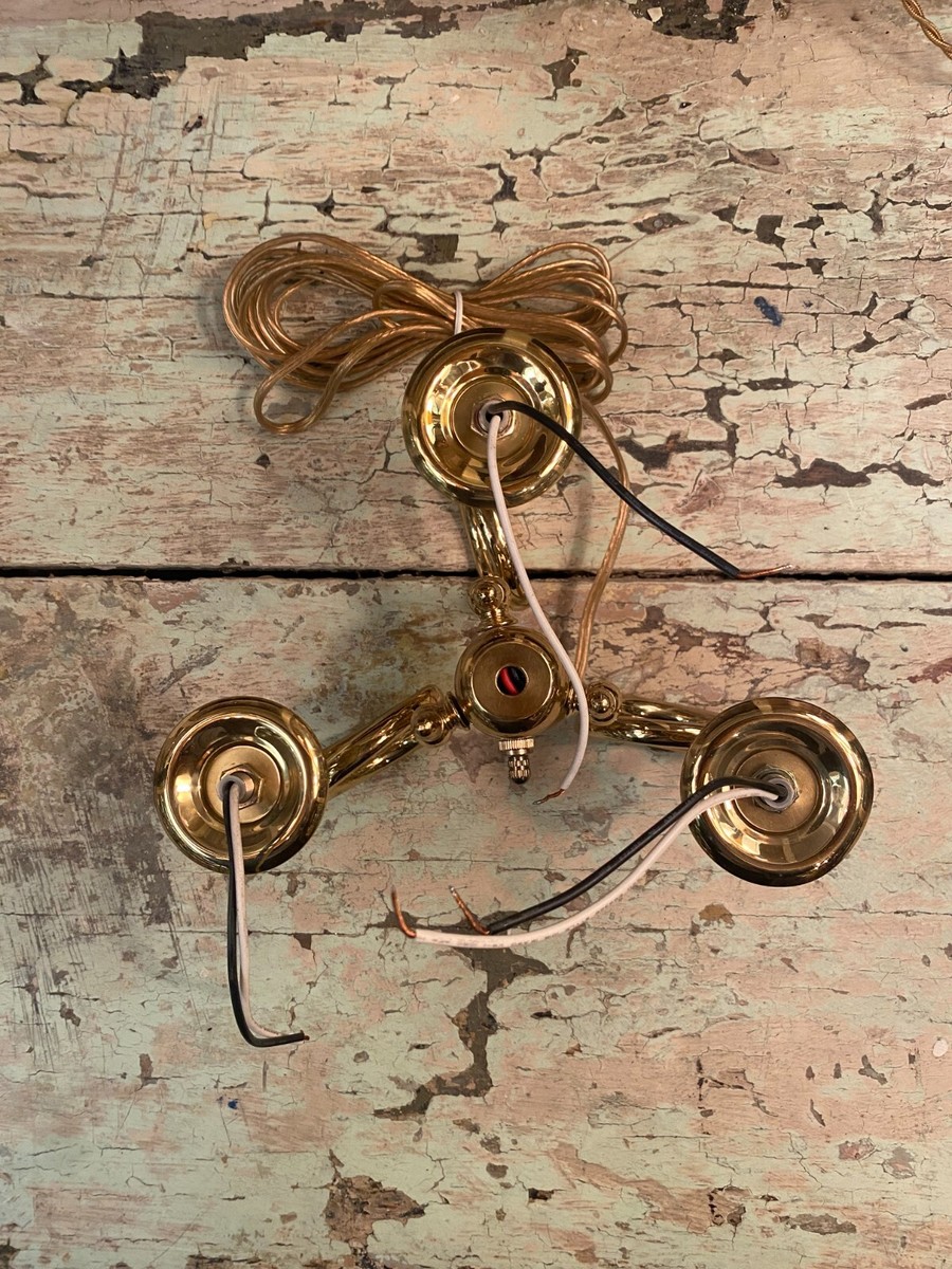 Brass 3-Arm Floor / Table Lamp Cluster and Arms | eBay