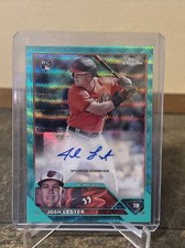 2023 Topps Chrome Update Josh Lester RC/Auto Aqua Wave /199  AC-JLE Orioles
