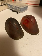 Vintage Old Antique Cab Marker Park Light Red Lot Of 2 Rat Rod Truck 1960