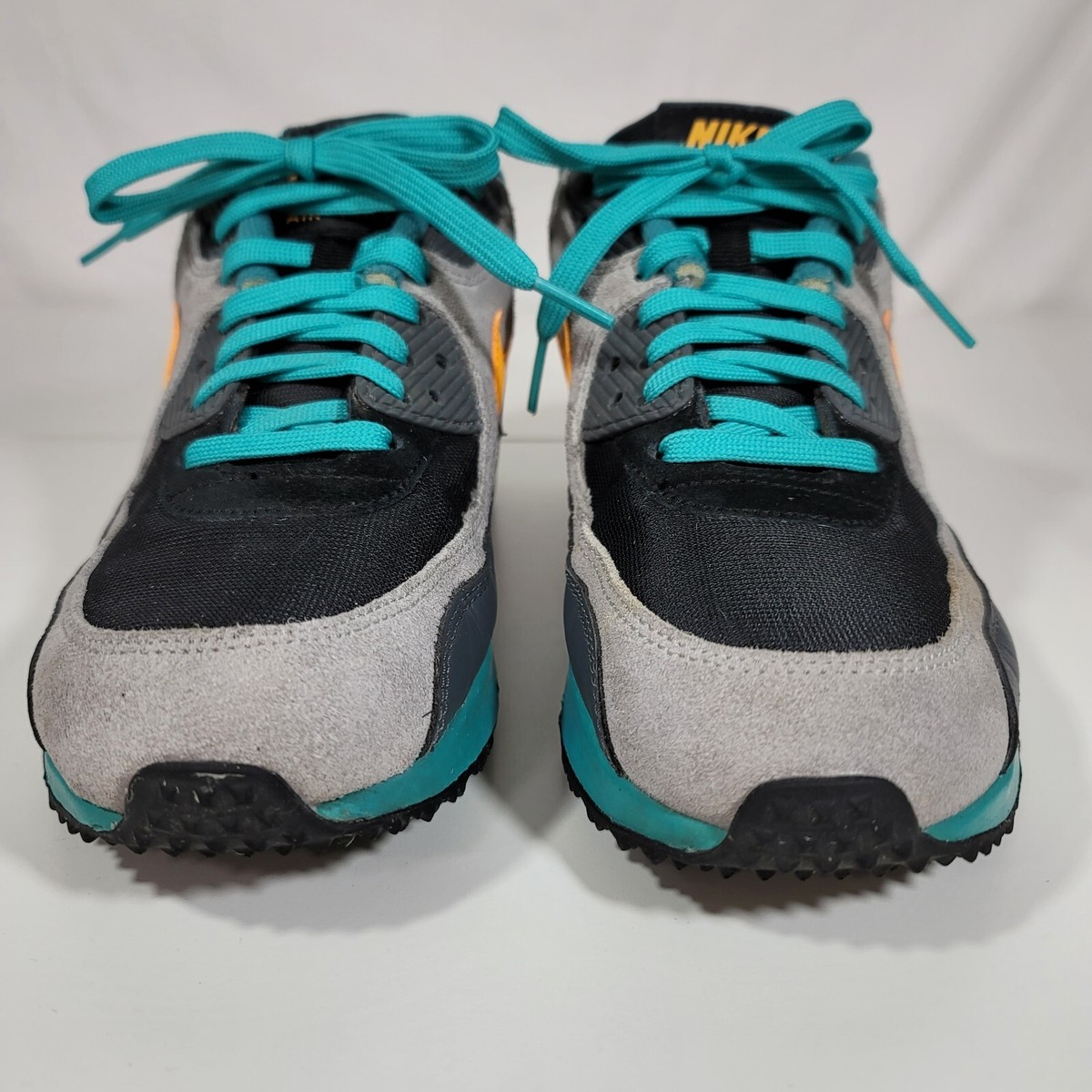 Nike Air Max 90 Winter PRM Mens Size 7 Black/Laser Orange/Wolf