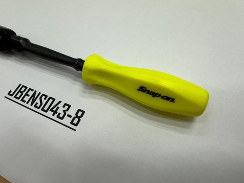 Snap-on Tools NEW RARE HI-VIZ 1/4" Drive Hard Grip Black Flex Ratchet GTHLFD72HV - Picture 3 of 10