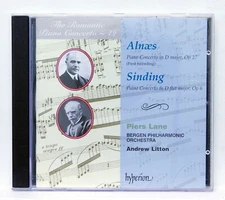 PIERS LANE, LITTON - ALNAES & SINDING piano concertos - HYPERION CD NM