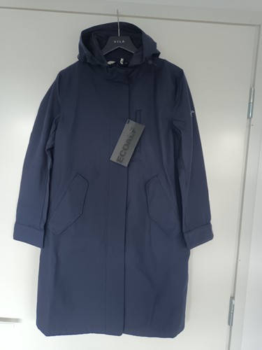 Ecoalf Lisalf Women´s Size S Parka Jacket Navy - Picture 2 of 10