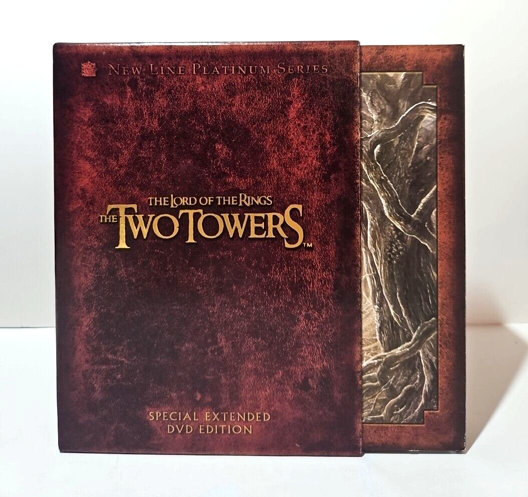 Lord of the Rings Two Towers Extended DVD Ed 2003 4 Disc Set Platinum