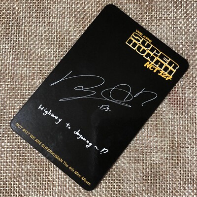 NCT127 SUPERHUMAN キノ トレカ ドヨン 初版盤 NCT 127 DOYOUNG [ Superhuman ] Official Photocard, 4th Mini