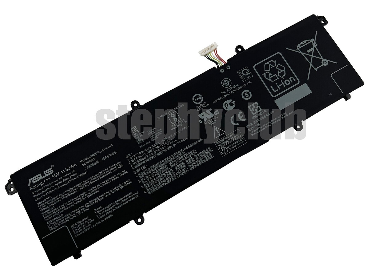 Battery Replacement Asus Vivobook S14 M433ua Batterie Ordinateur