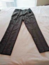 VTG NWT American Trouser Men's Polyester/Wool Blend Olive Pleated W-34-34L