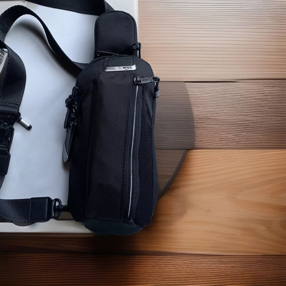 NEW-Tumi Alpha Bravo Sling Bag $325 Black - Image 2 of 4