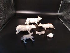 Moulded farm animals bundle, Britain's or similar. vintage