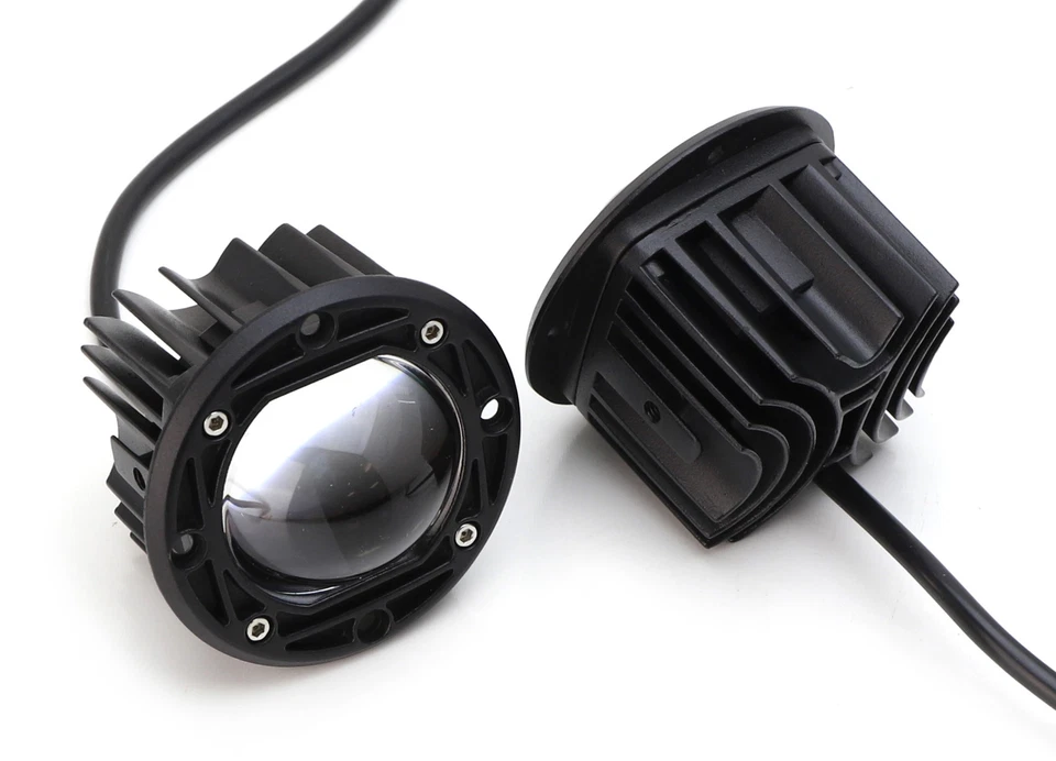 Kit de luces LED todoterreno 20W blanco/amarillo 3" forma redonda proyector montaje empotrado Foto 2 de 4