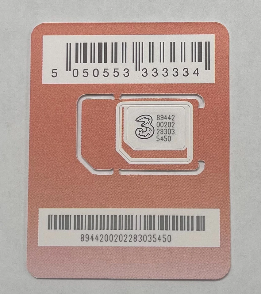 Three+ Prepaid SIM with 40GB/100GB/200GB, Unlimited Talk & Text (U.K. and EU) - Image 3 of 3