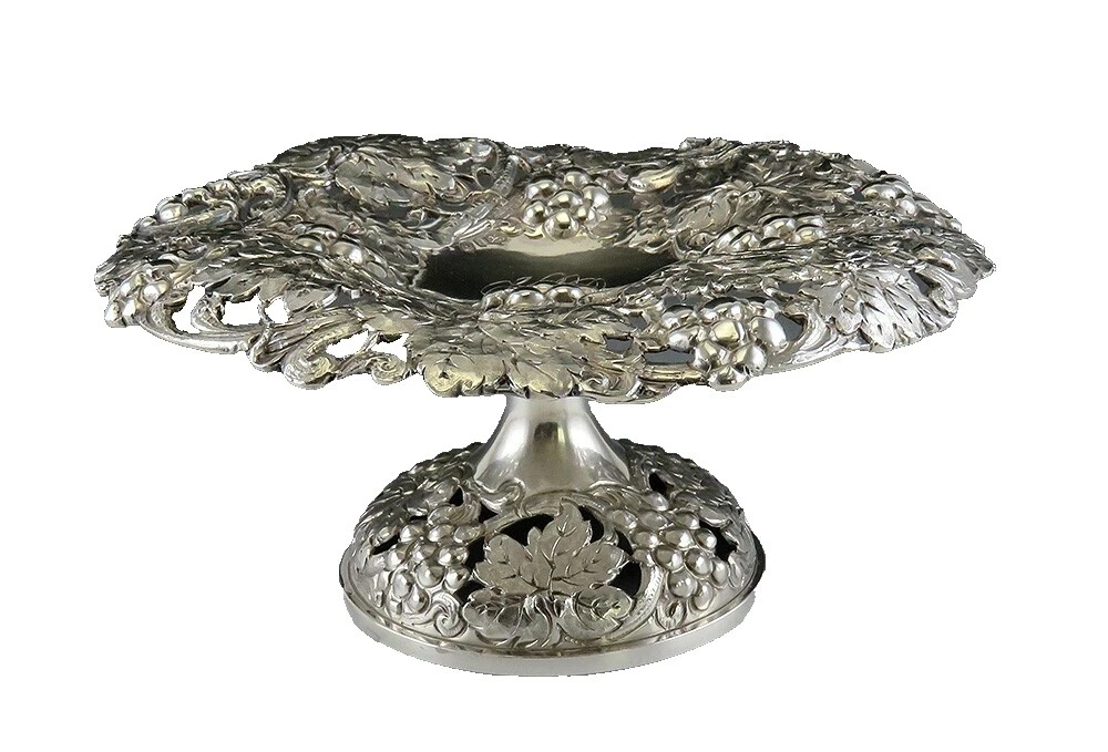 Модерн 1800 узор из стерлингового серебра США антиквариат