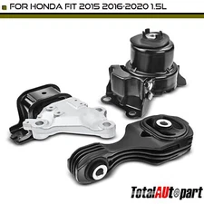 3x New Auto Trans Engine Motor & Transmission Mount for Honda Fit 2015-2020 1.5L