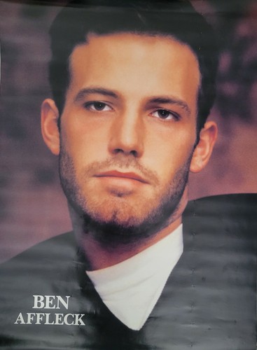 VINTAGE PINUP POSTER ~ Ben Affleck 24x33" UK Import #2119 1990's Young Face Rare