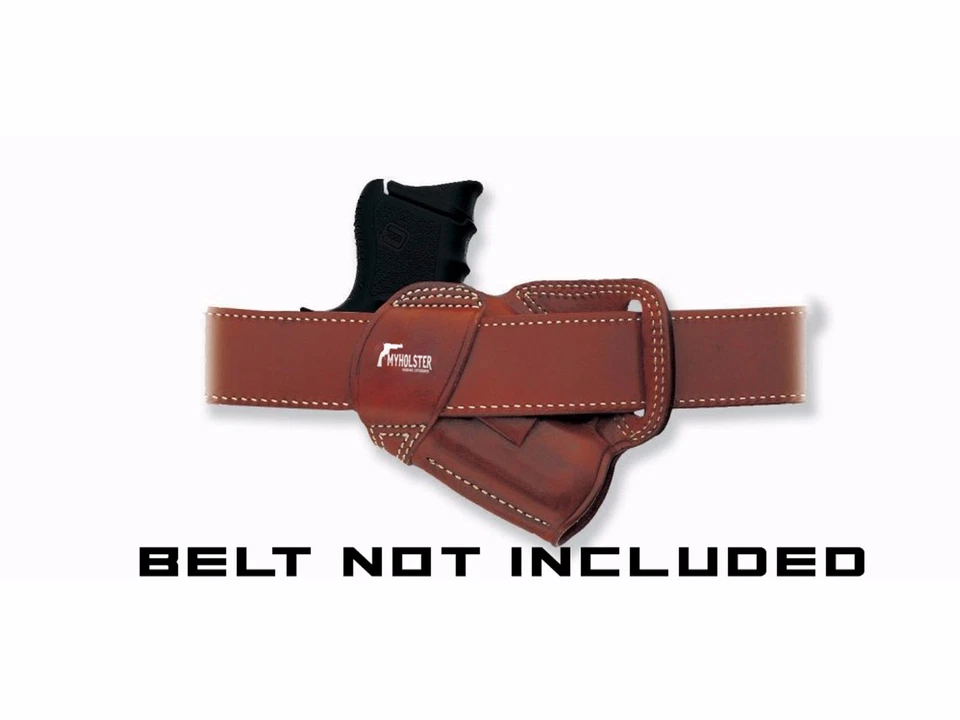 Canik  TP9SF Right Hand SOB Small Of the Back Brown Leather Holster, MyHolster - Image 2 of 2