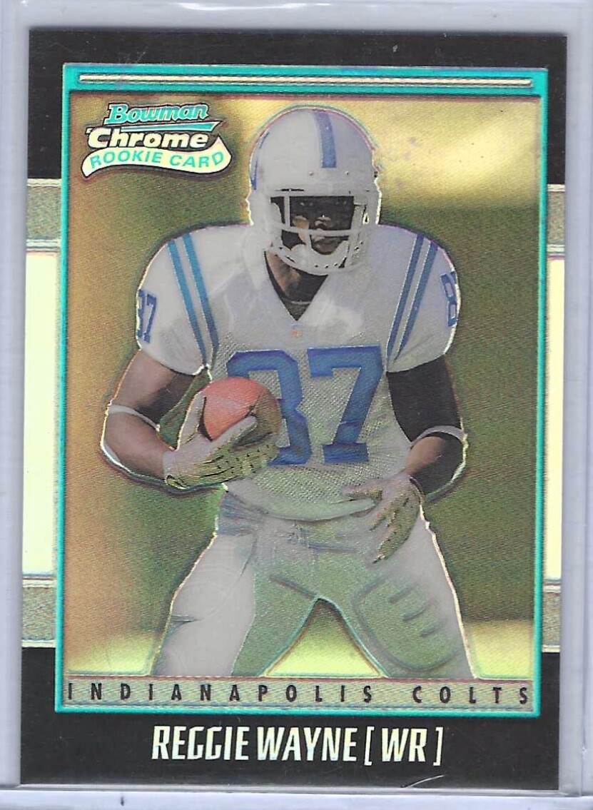 REGGIE WAYNE 2001 BOWMAN CHROME REFRACTOR RC #D /1999