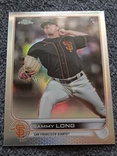 2022 TOPPS CHROME BASEBALL  SAMMY LONG REFRACTOR BASE ROOKIE CARD#59