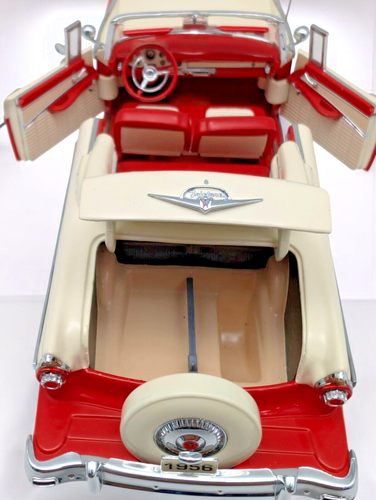 Vintage 1956 Ford Fairlane Sunliner Red diecast Car 1/24 scale by Danbury Mint - Picture 14 of 23