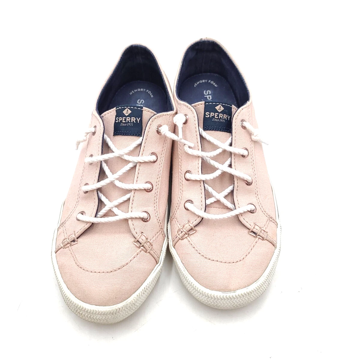Sperry Top Sider Lounge Womens Size 9 Blush Pink Lace Up Boat