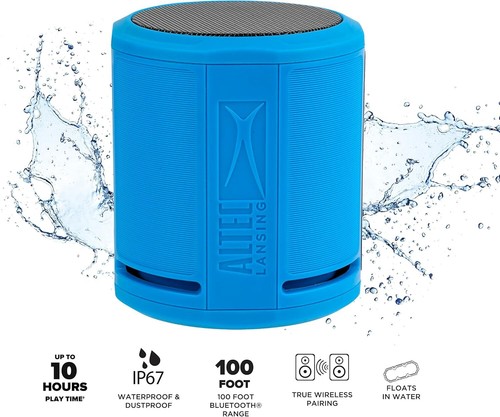 Altec Lansing HydraOrbit EverythingProof Bluetooth Speaker 2-Pack, Blue - Picture 3 of 7