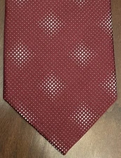 Apt. 9 Burgundy 100% Silk Men’s Neck Tie Made In China
