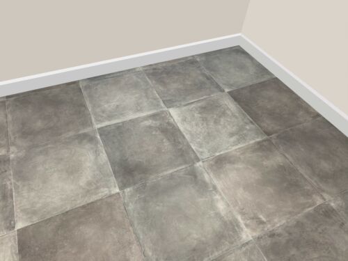 Heavy Duty Grey Slate Stone Tile Vinyl Cushion Flooring, Roll Lino 2m / 4m Cheap - Picture 1 of 3