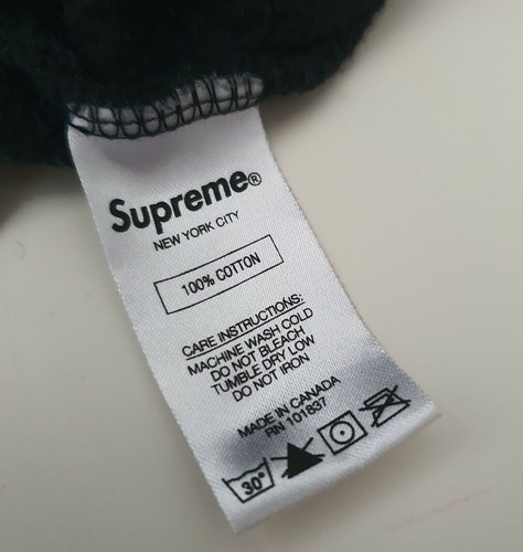 SS17 Supreme Full Streifen Kapuzenpulli Größe L Schwarzer Kapuzenpullover - Bild 8 von 9