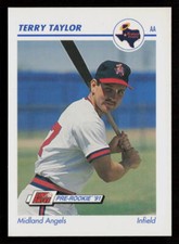 Terry Taylor 1991 Line Drive AA #447 Midland Angels Baseball Card