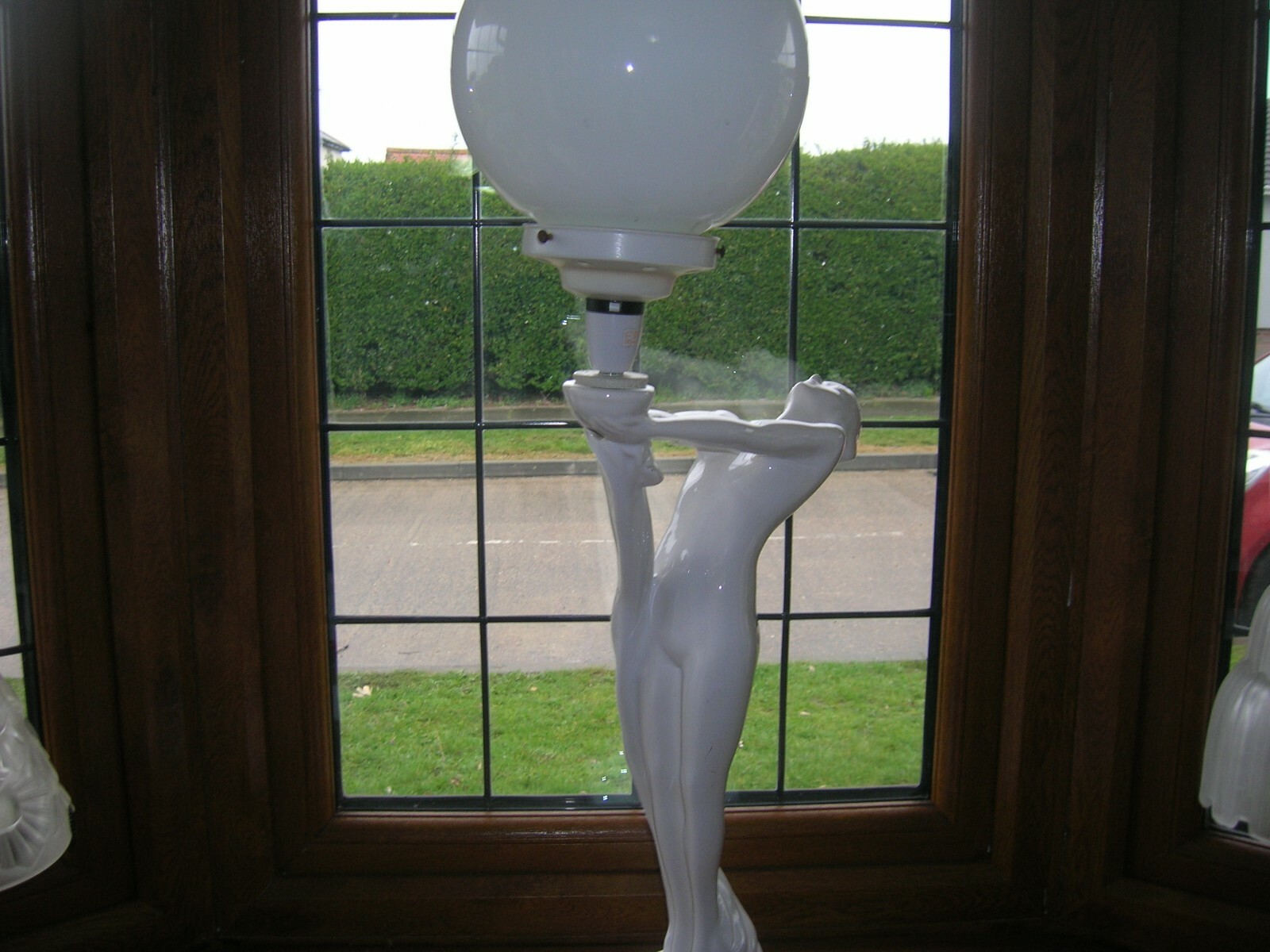 Large Art Deco style lady lamp eBay