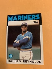 #769 Harold Reynolds Seattle Mariners 1986 Topps  Baseball Card Cb15