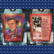 2000 Donruss Gridiron Kings FRAN TARKENTON Autograph AUTO #D/250 