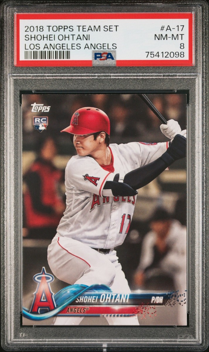 2018 Topps SHOHEI OHTANI A17 RC ROOKIE Team Set Los Angeles Angels