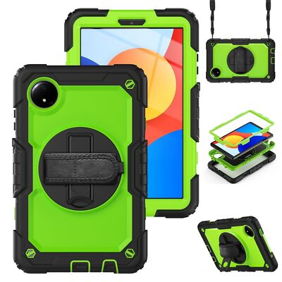 For Xiaomi Redmi Pad SE 8.7 360 Degree Rotation Hybrid PC Case Rotation Holder Green