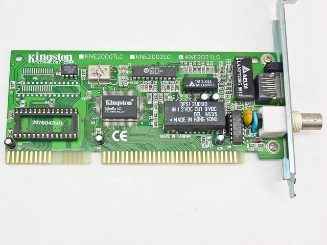 Kingston Ethernet Card with BNC Coaxial Connector RJ45 KNE2021LC