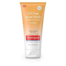 Neutrogena Oil-Free Acne Face Wash Cream, Face Cleanser, 6.7 Fl. Oz